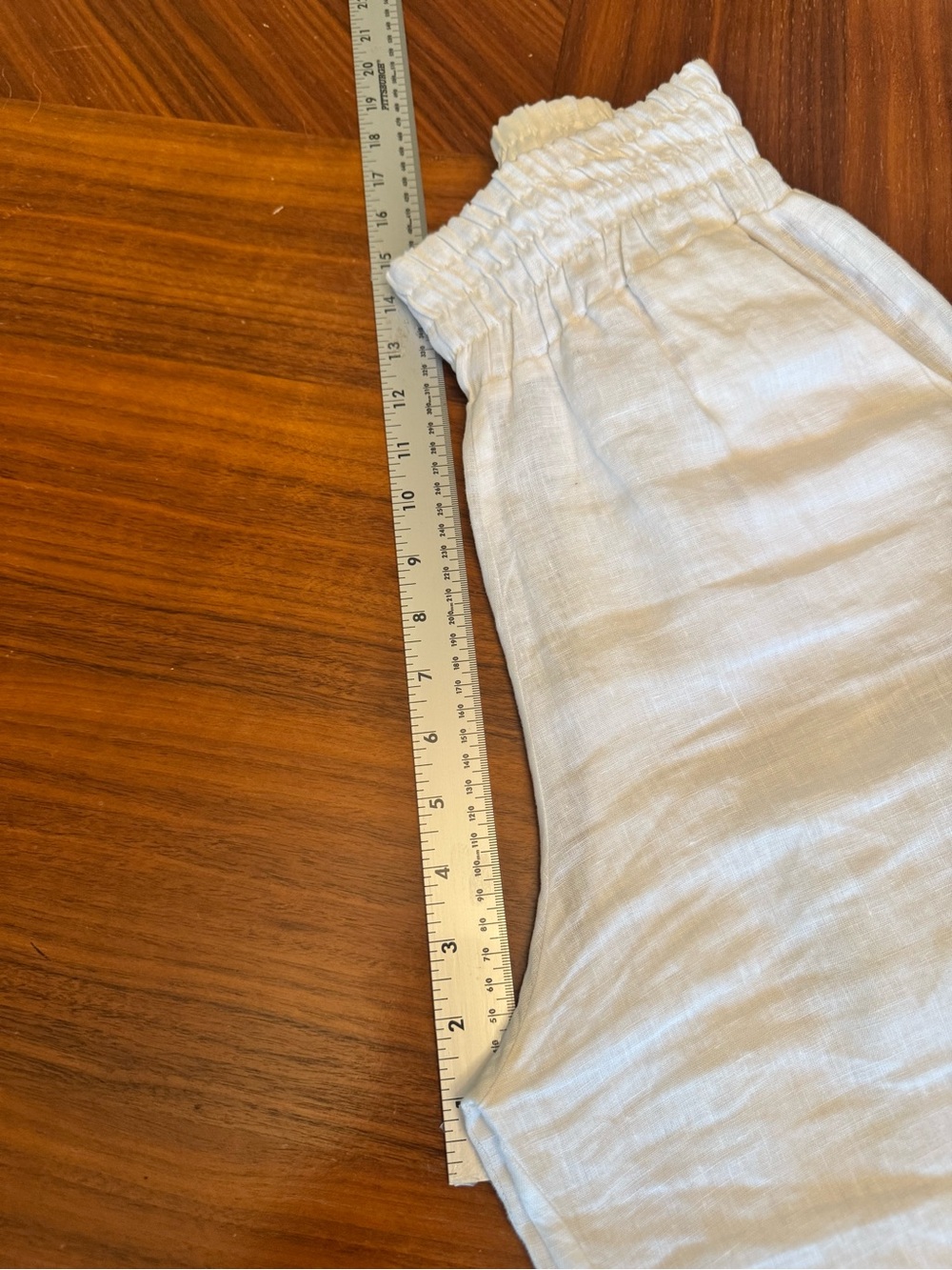 Marci Vago White Linen Resort Pants Size S - Picture 14 of 15